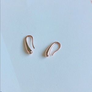 Water drop S925  earrings in rose gold color